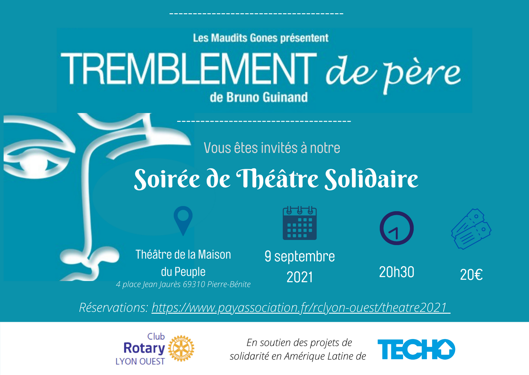 Pièce de théâtre solidaire pour l'association Ensemble pour TECHO -  Collectif Haïti France